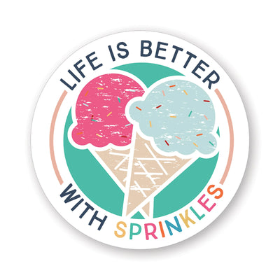Sincere Surroundings Home Gifts - Sticker - Life Better Sprinkles