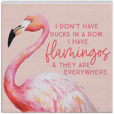 Sincere Surroundings Home Gifts - Flamingos Everywhere 5" X 5"
