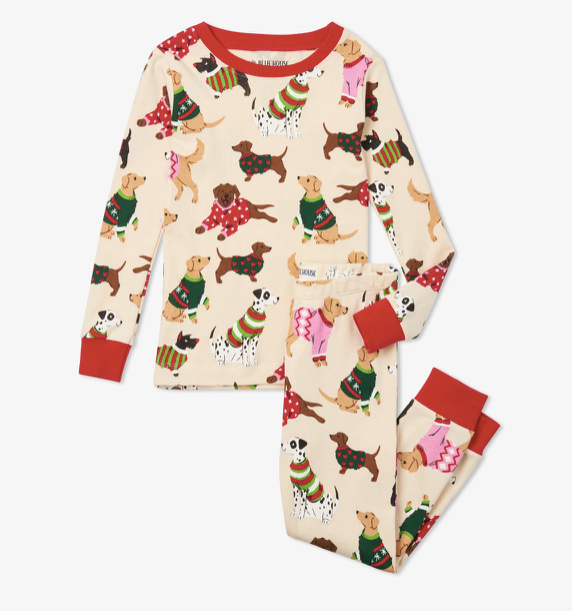 Family Pajama Sets In Woofing Christmas
