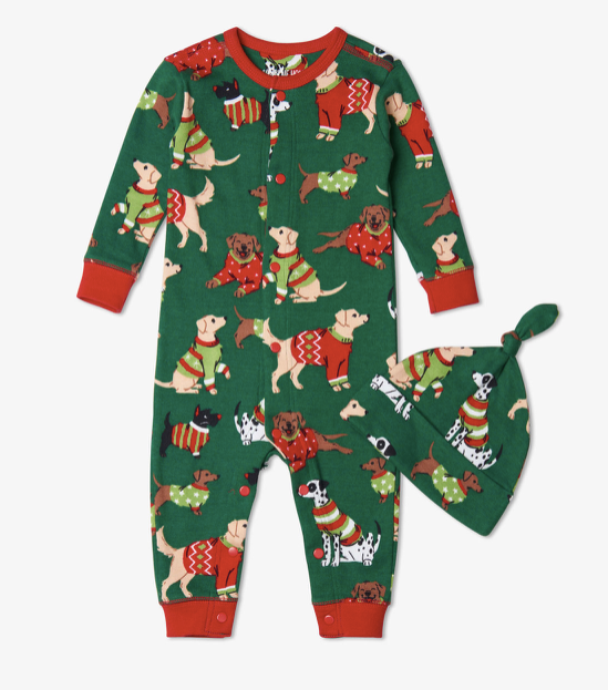 Family Pajama Sets In Woofing Christmas