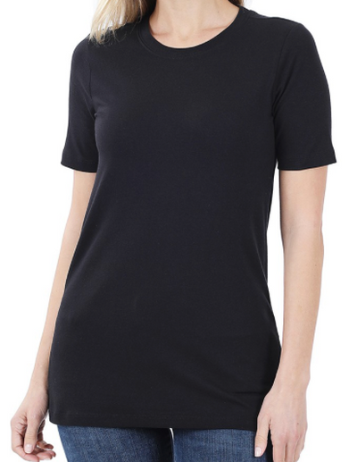 Just The Basics Relaxed Crew Neck Tee