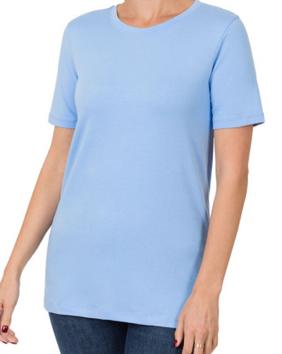 Just The Basics Relaxed Crew Neck Tee