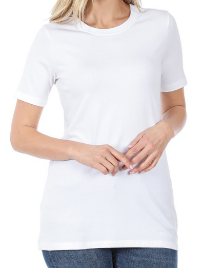 Just The Basics Relaxed Crew Neck Tee