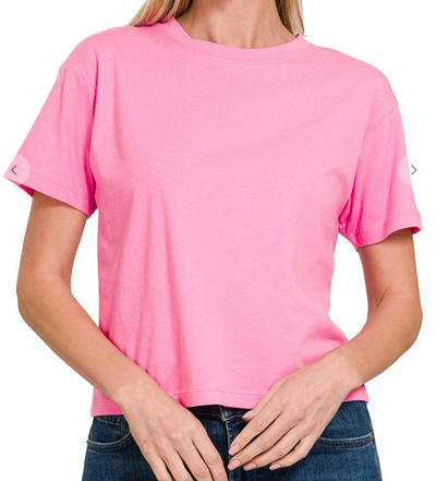 Just The Basics Relaxed Cropped Tee