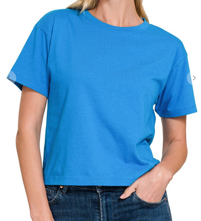 Just The Basics Relaxed Cropped Tee