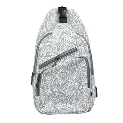 Nupouch Daypack - Large / Gray Paisley