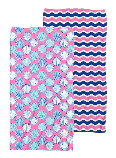 Fun In The Sun Accessories By Simply Southern - Quick Dry Sand Free Towel / Shell