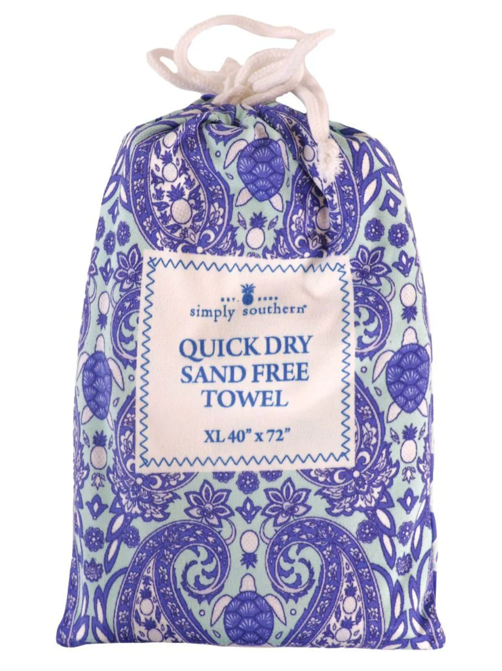 Fun In The Sun Accessories By Simply Southern - Quick Dry Sand Free Towel / Paisley