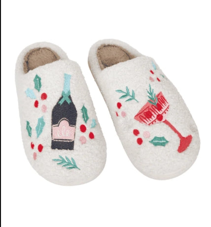 Holiday Sherpa Slippers