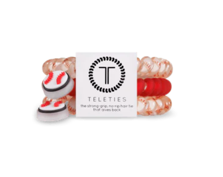 Small Hair Ties By Teleties - Baseball