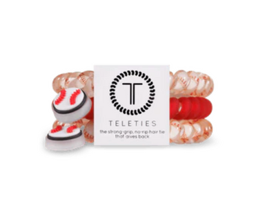 Small Hair Ties By Teleties - Baseball