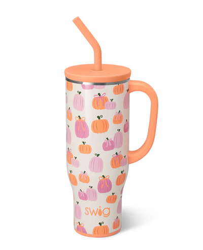 Swig Life Fall and Halloween Collection - Pumpkin And Bows Mega Mug (30oz)