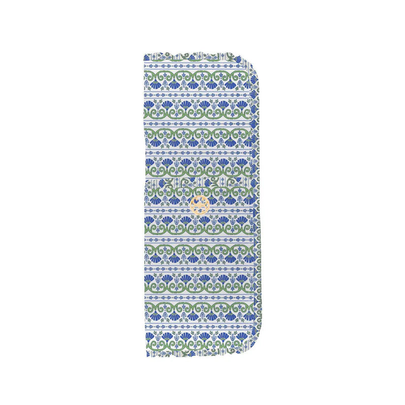 Accessories By Mary Square - Hot Tool Covers - Navy Floral Foulard