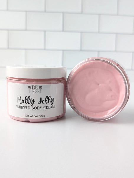 Beachy Bubbles Bath Co Winter Holiday Collection - Holly Jolly Whipped Body Cream