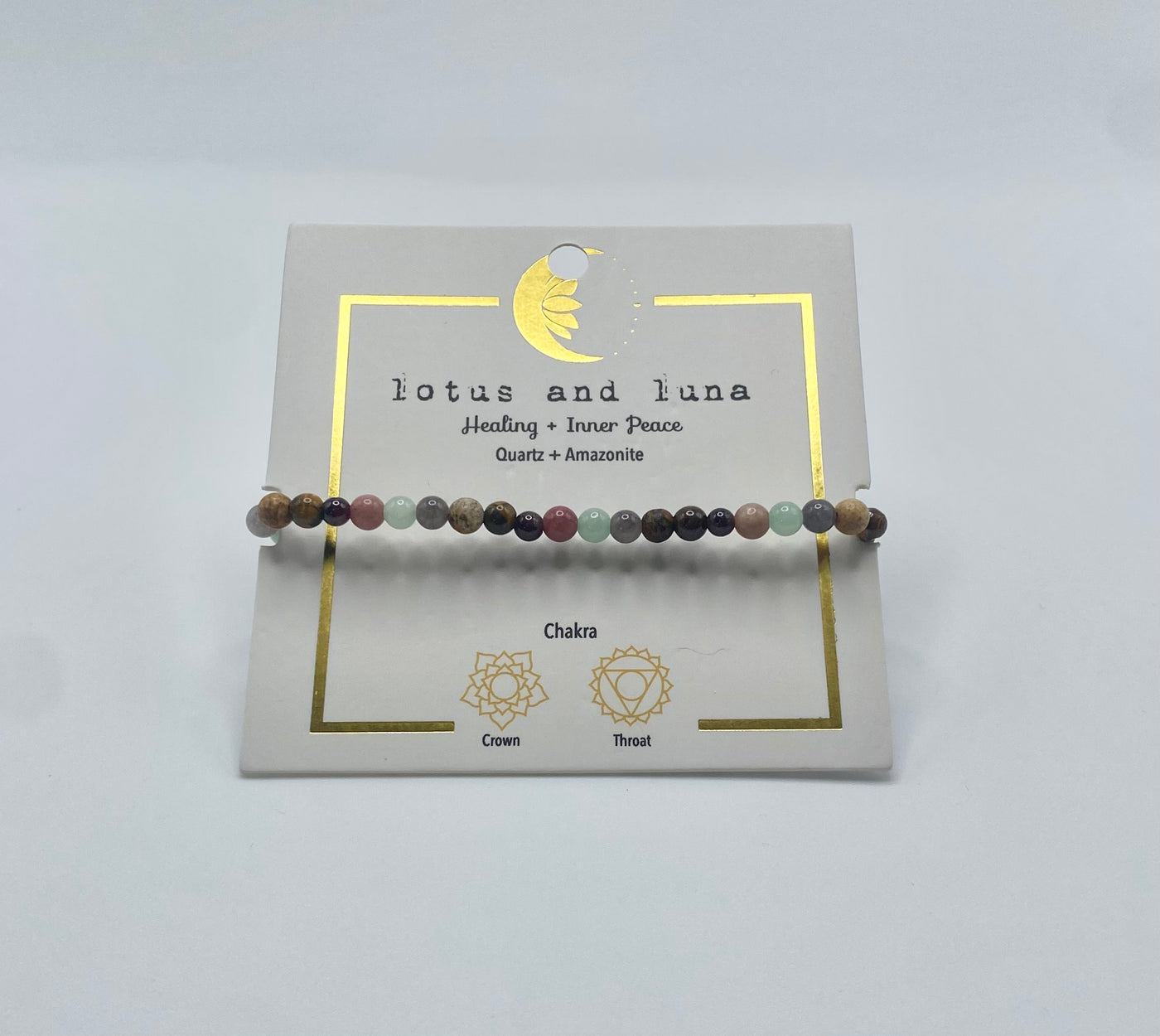 Lotus & Luna - Healing Bracelets 4mm - Healing & Inner Peace (Brown)