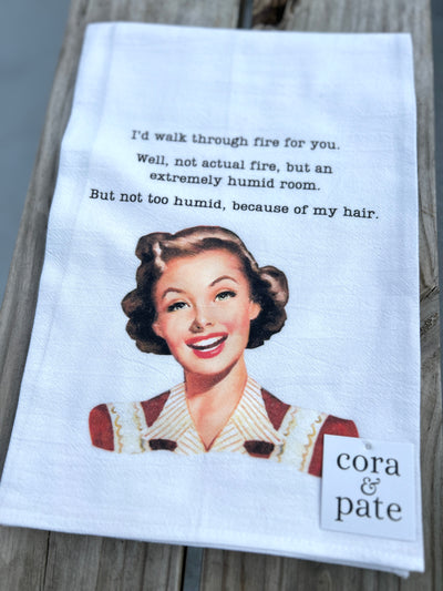 Snark And Sass Dish Towels - Walk Through Fire