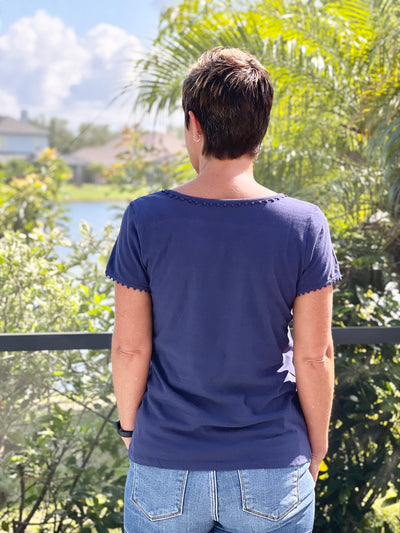 The Emma Tee in Patriot Blue by Hatley
