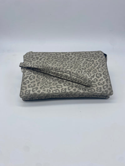The Riley Bag - Cheetah/Dark Silver