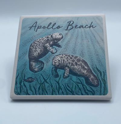 Gifts By Barlow Designs - Coaster - Manatee Pair