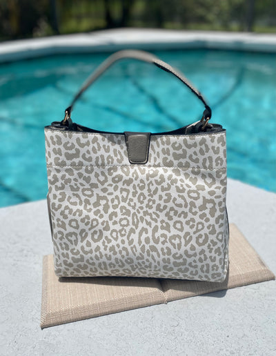 The Tati Bag - Cheetah Grey