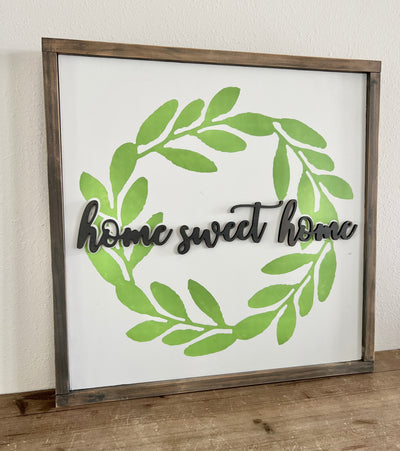The Painted Knot Home Sweet Home Sign