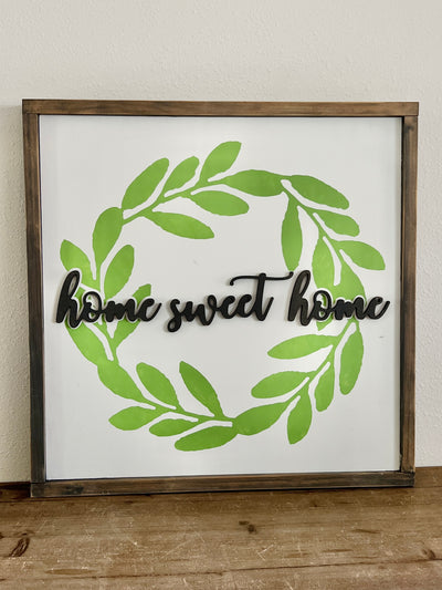 The Painted Knot Home Sweet Home Sign