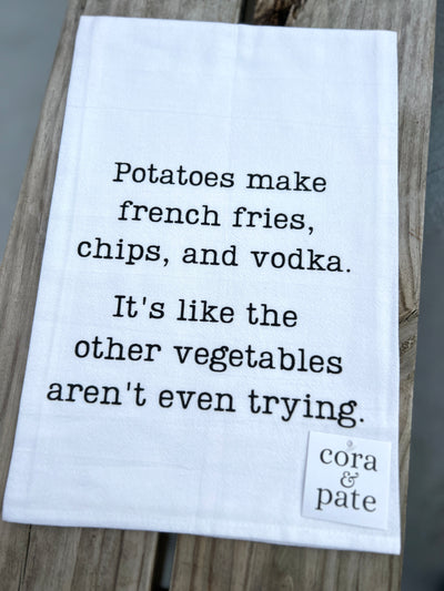 Snark And Sass Dish Towels - Potatoes