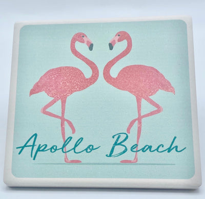 Gifts By Barlow Designs - Coaster - Flamingo Friends
