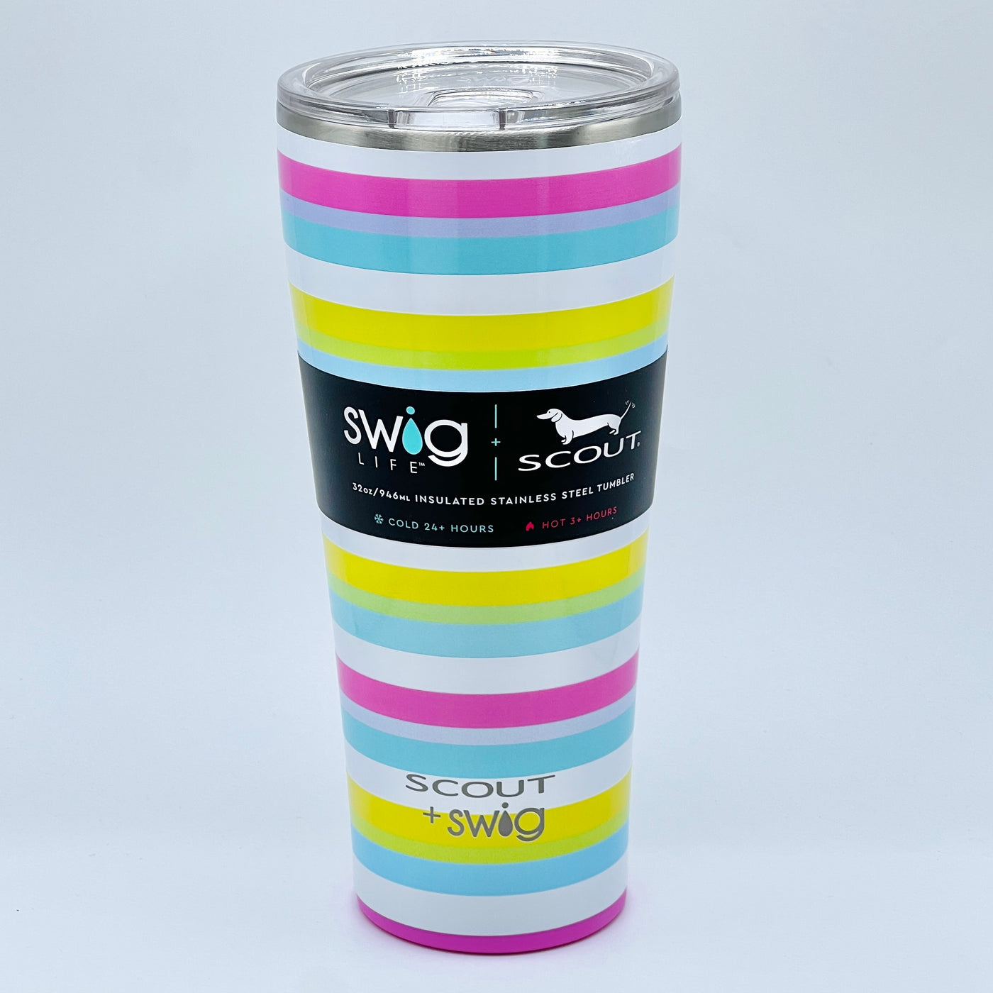 Swig Life Mint/Green/Red Reusable Straw Set (40oz Mega Mug)