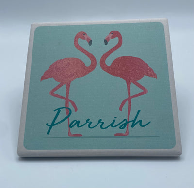 Gifts By Barlow Designs - Coaster - Flamingo Friends