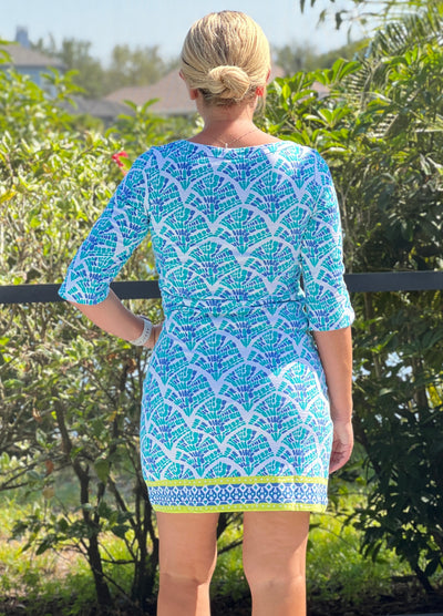 Lucy Dress in Mosaic Leaves by Hatley