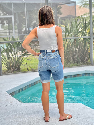 Just The Basics Scoop Neck Tank