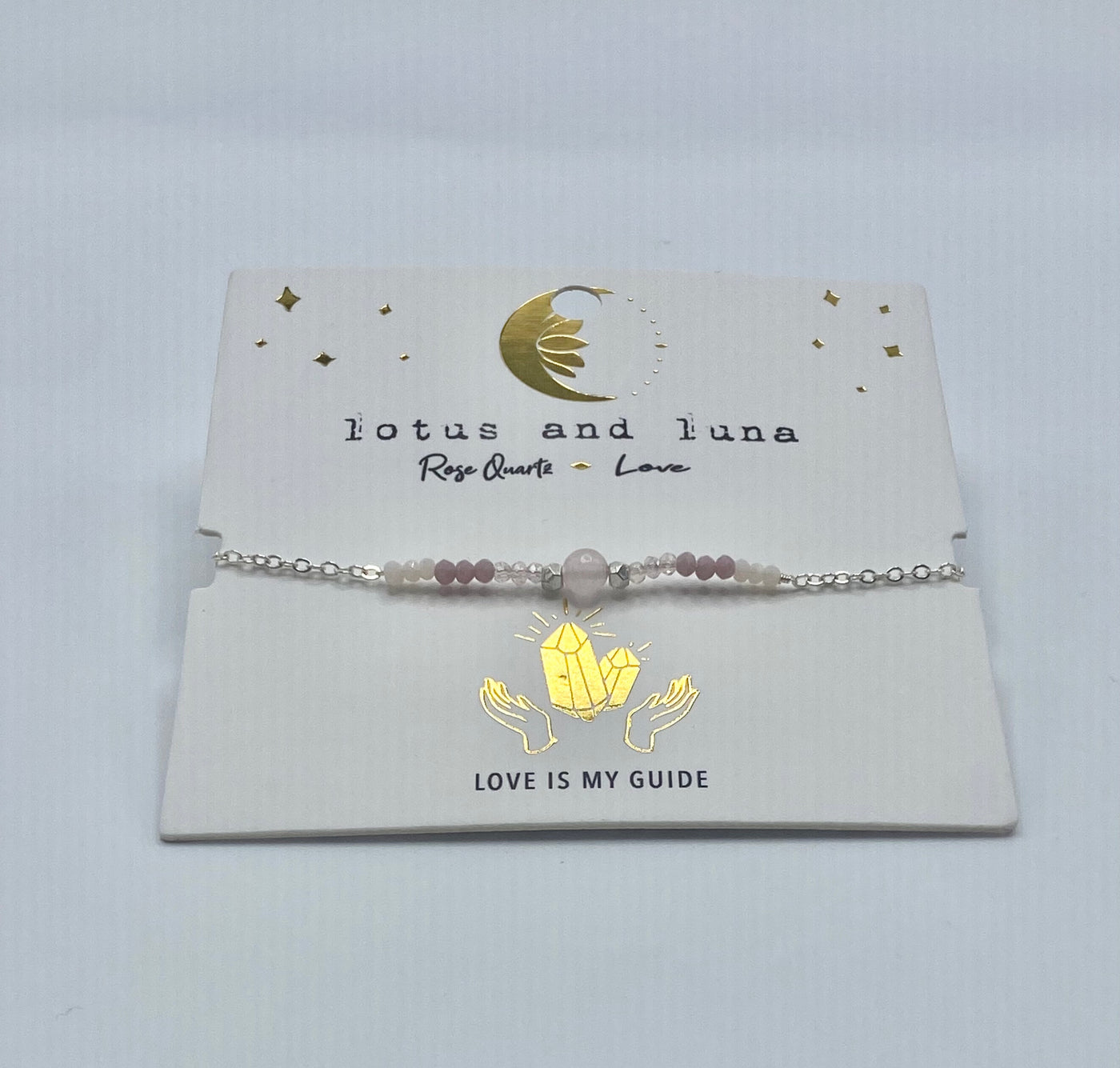 Lotus & Luna - Goddess - Rose Quartz Silver