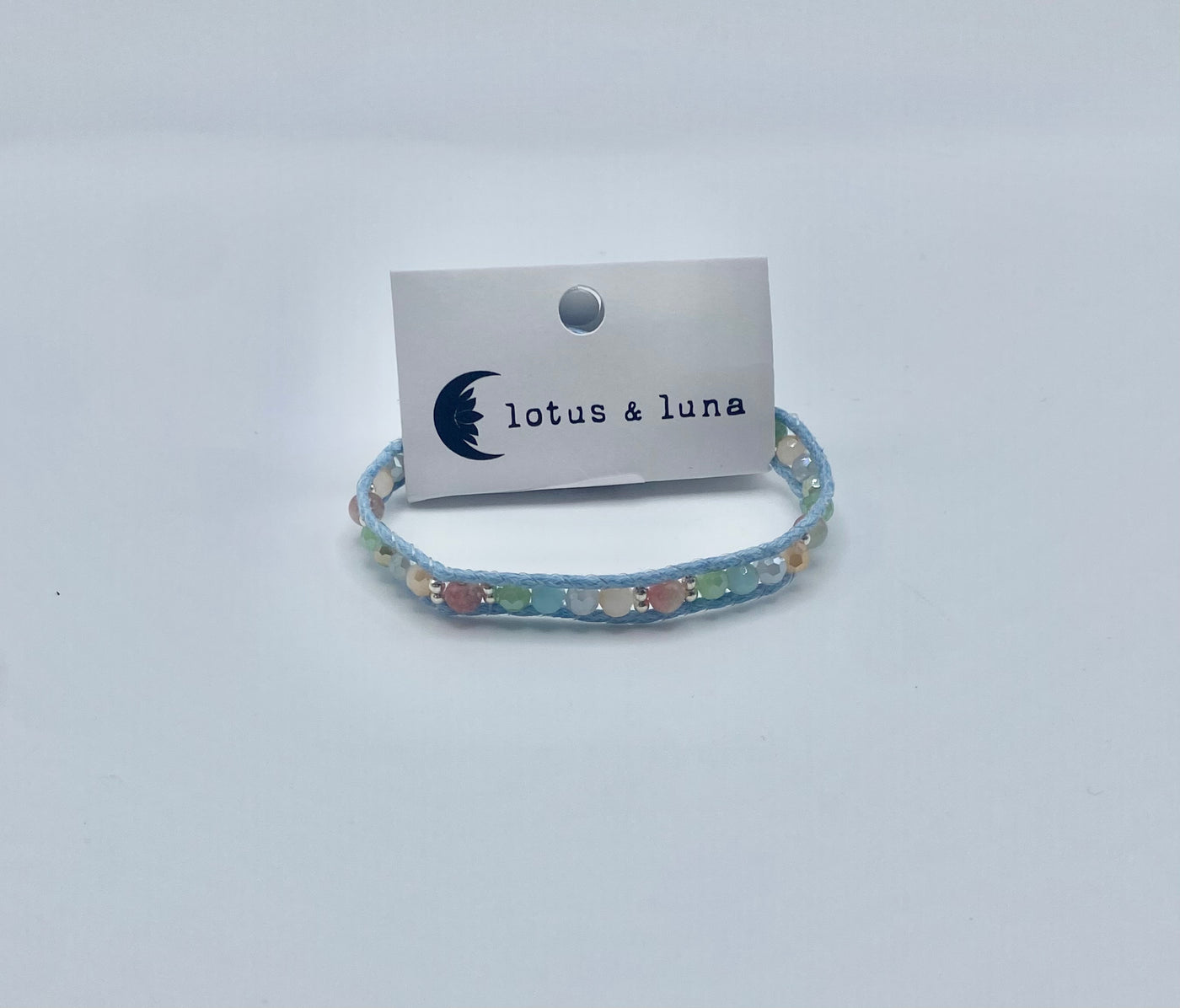 Lotus & Luna -   Island Single Bracelet - Blue Thread