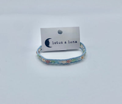 Lotus & Luna -   Island Single Bracelet - Blue Thread