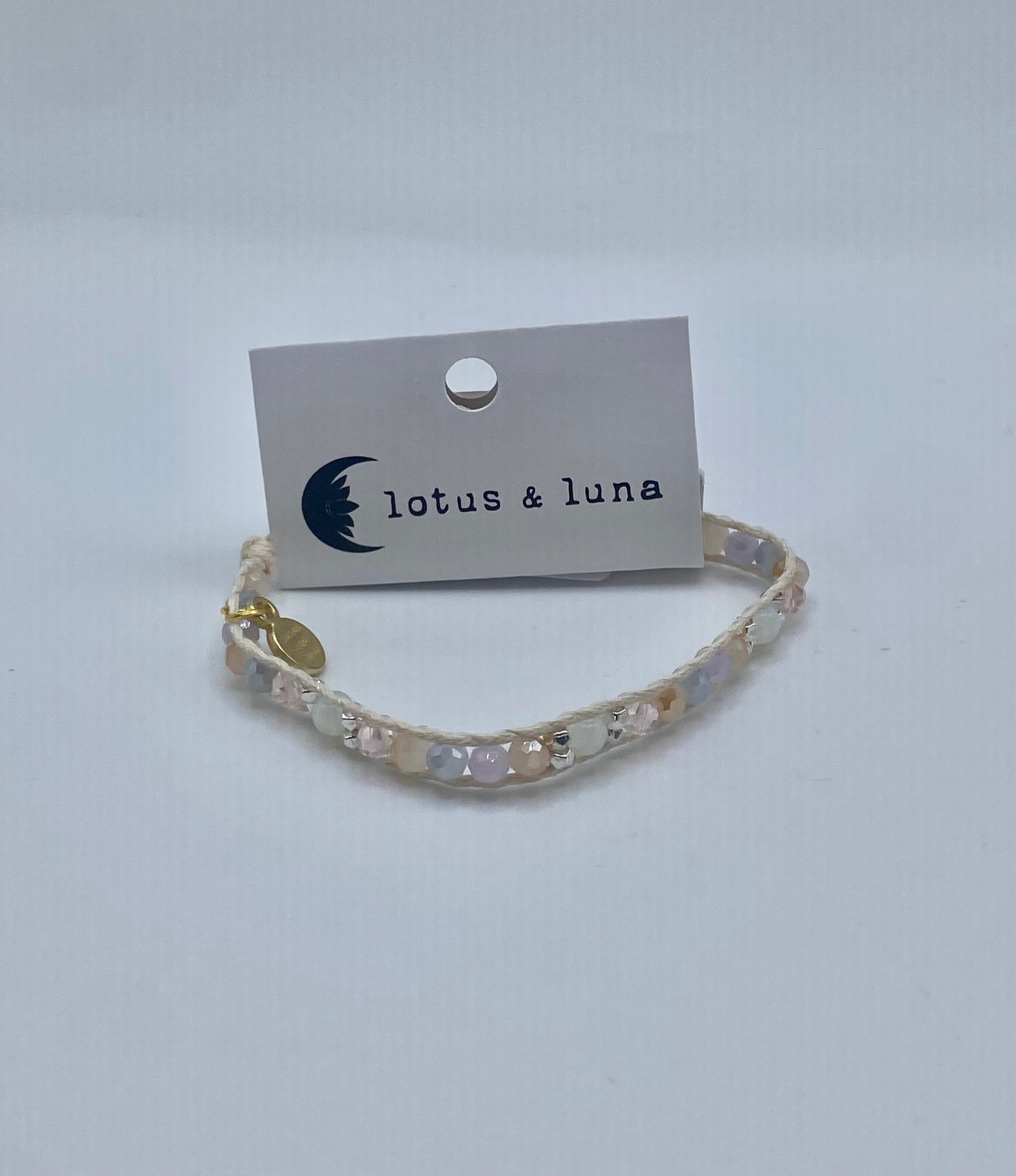 Lotus & Luna - Moonbeam Single Bracelet - Cream & Small Moonbeam 