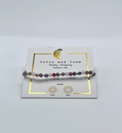 Lotus & Luna - Healing Bracelets 4mm - Vitality & Prosperity