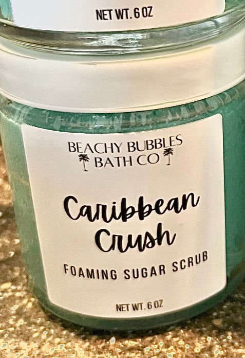 Beachy Bubbles Bath Co Foaming Sugar Scrub