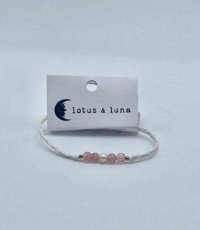 Lotus & Luna - Orbit Braided - Mother Of Pearl (White)