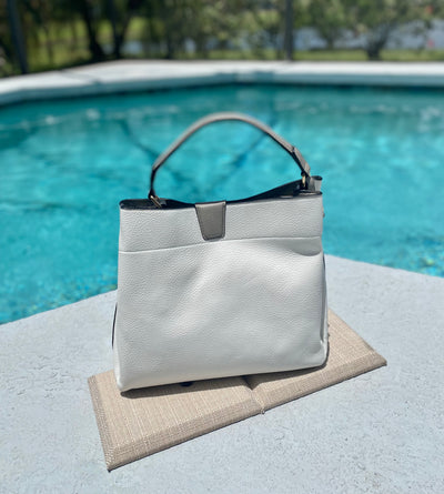 The Tati Bag - Grey/White
