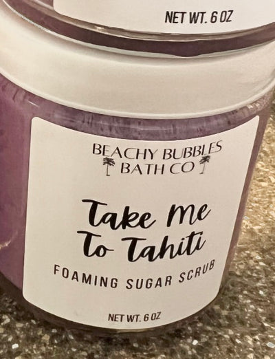 Beachy Bubbles Bath Co Foaming Sugar Scrub