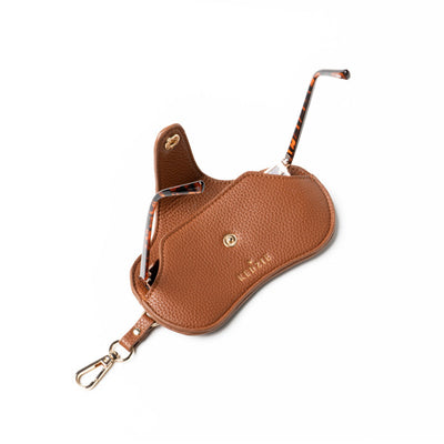 Accessories By Kedzie - Eclipse Eyewear Case / Chestnut
