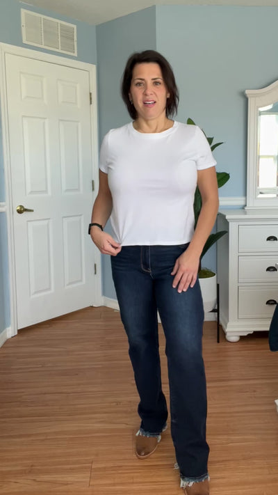 Straight To The Point Straight Leg Jeans By Judy Blue