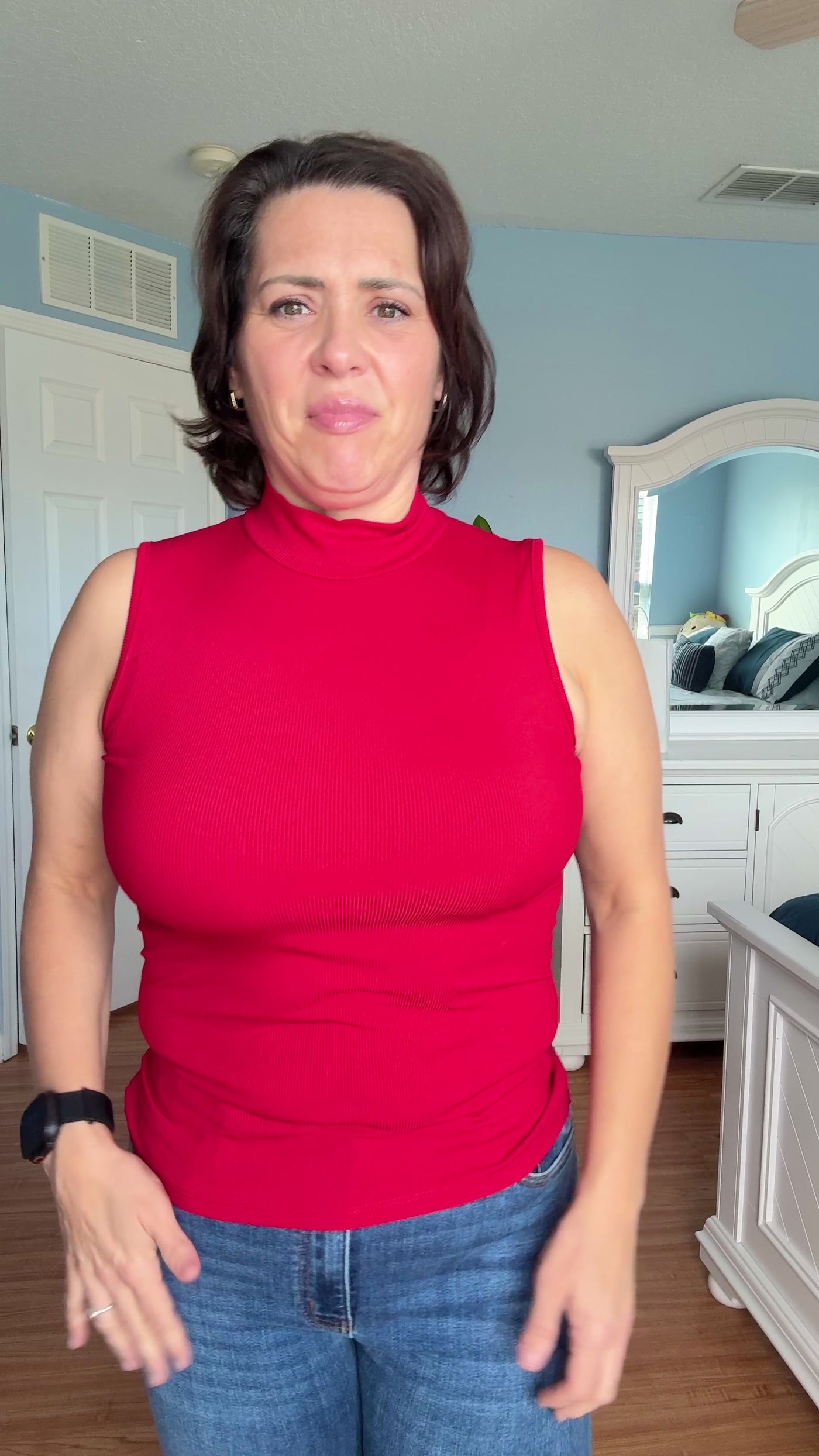 Not Your Basic Babe Sleeveless Mock Neck Top