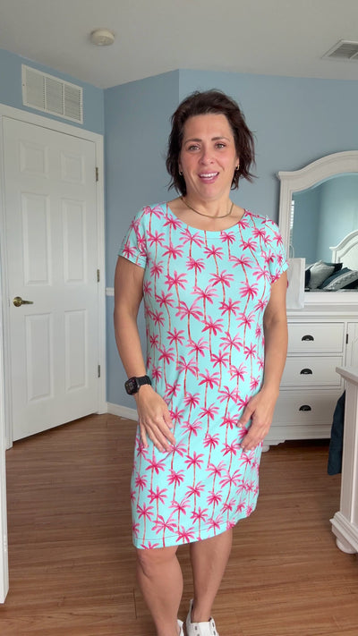 The Nellie Dress In Painted Palms By Hatley