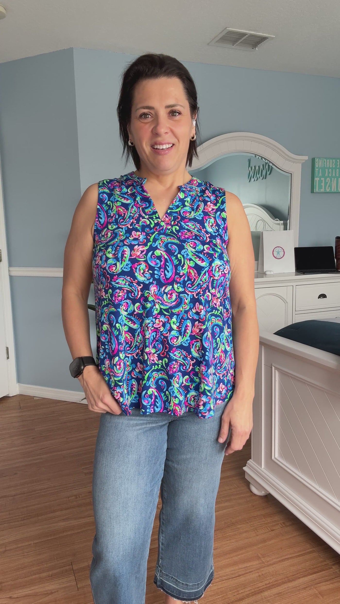 The Lizzy Tank In Royal Blue By Dear Scarlett