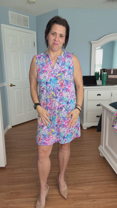 The Lizzy Tank Dress In Lilac By Dear Scarlett