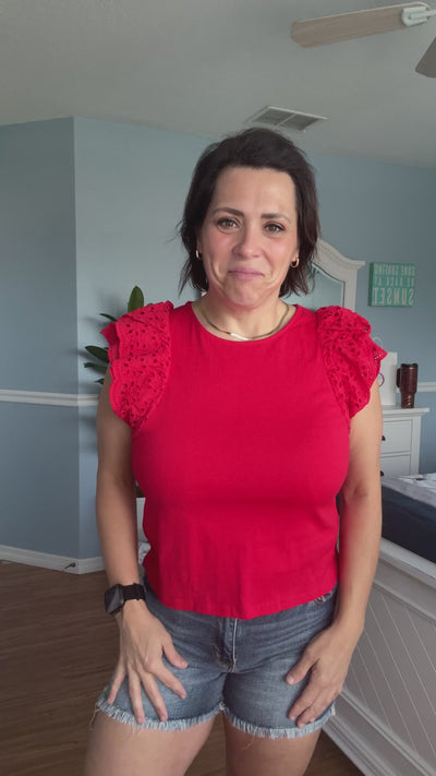 Radiant In Ruby Top