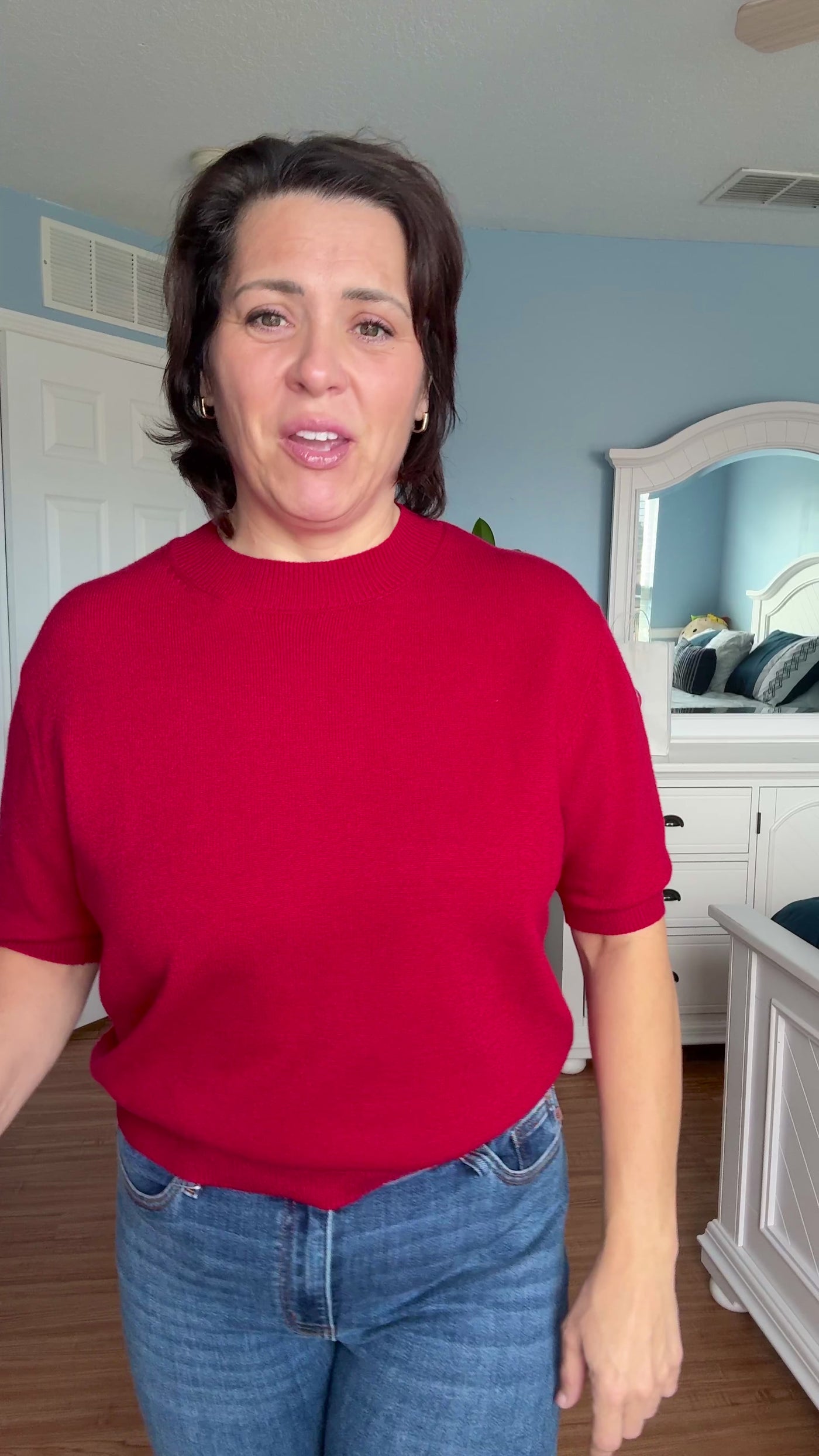 Gorgeous In Garnet Sweater