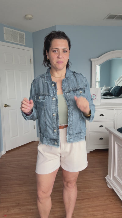 Tencel Jacket In Blue Acid Rinse By Hatley